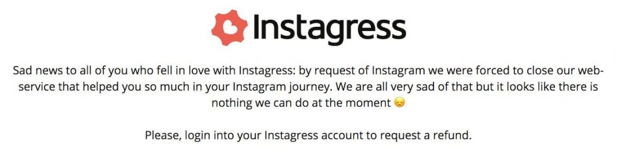 Instagress - ukinjen bot